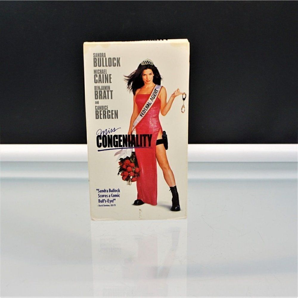 Miss Congeniality VHS 2000 Movie Sandra Bullock Michael Caine Benjamin Bratt